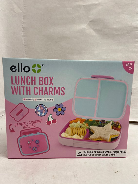 (2x Bid)Ello Lunch Box W/ Charms