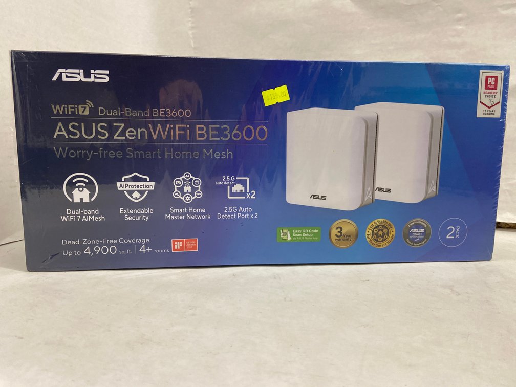Asus 2pk Zen WiFi-7 BE3600 Smart Home Mesh