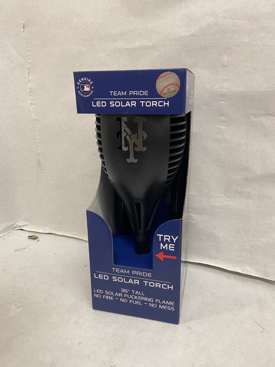 (6x Bid)MBL New York Mets 36" LED Solar Torch