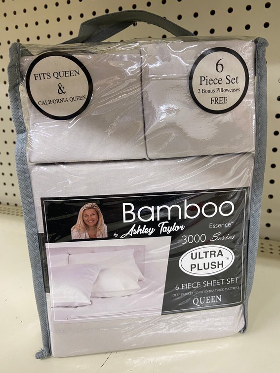 Ashley Taylor 6pc Bamboo Sheet Set-Queen
