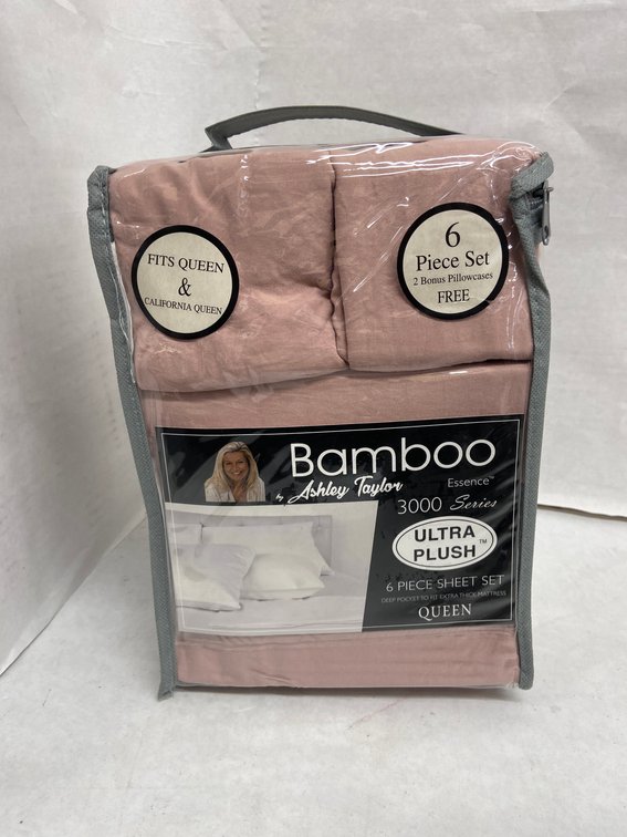 Ashley Taylor 6pc Bamboo Sheet Set-Queen