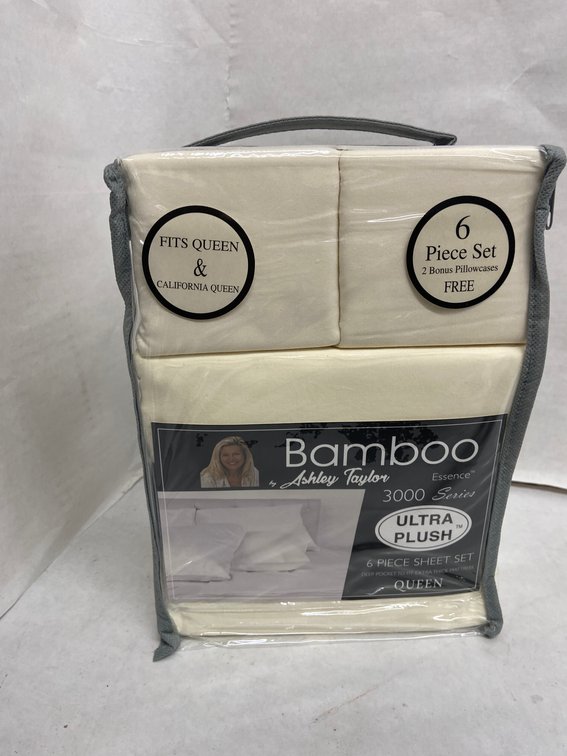 Ashley Taylor 6pc Bamboo Sheet Set-Queen