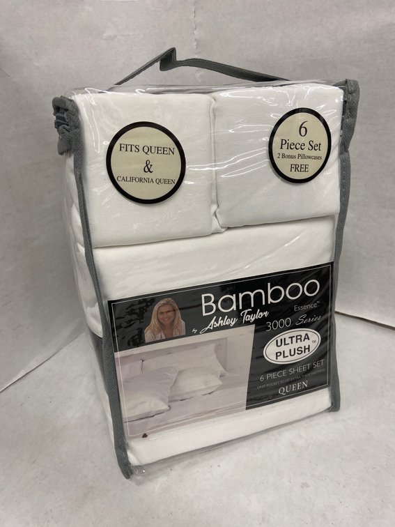 Ashley Taylor 6pc Bamboo Sheet Set-Queen