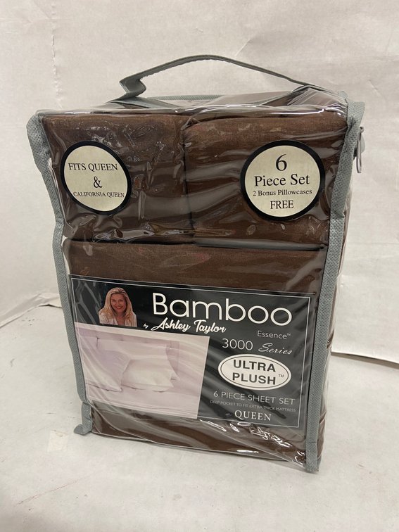 Ashley Taylor 6pc Bamboo Sheet Set-Queen