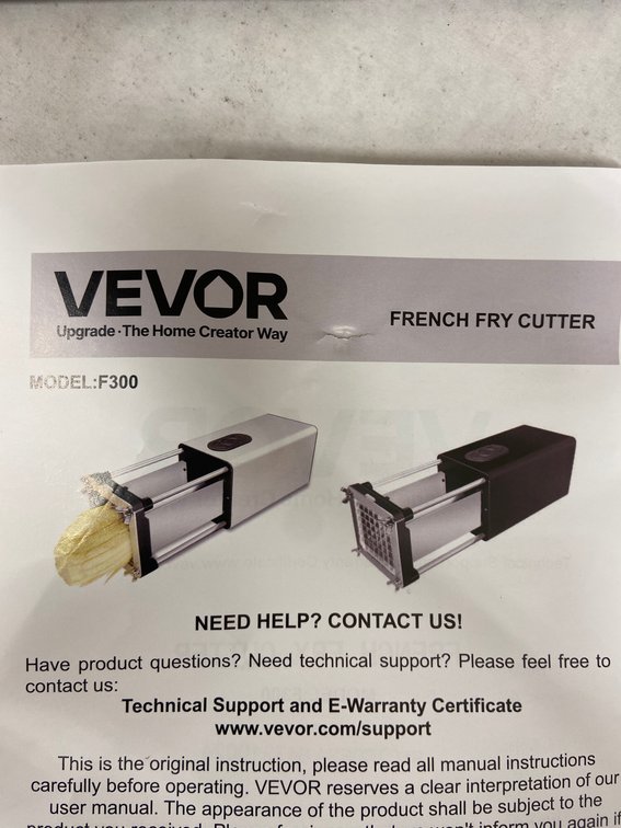 Vevor French Fry Cutter