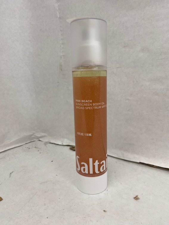 (4x Bid)Saltair 4oz Pink Beach Sunscreen Body Oil
