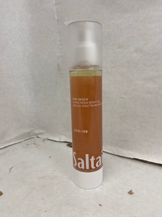 (4x Bid)Saltair 4oz Pink Beach Sunscreen Body Oil