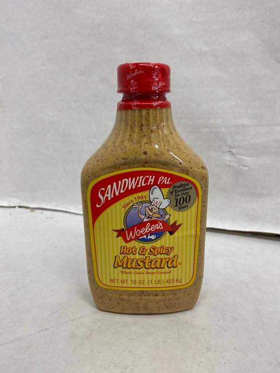 (6x Bid)Woelers 16oz Hot & Spicy Mustard