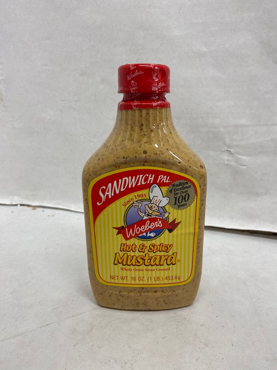 (6x Bid)Woelers 16oz Hot & Spicy Mustard