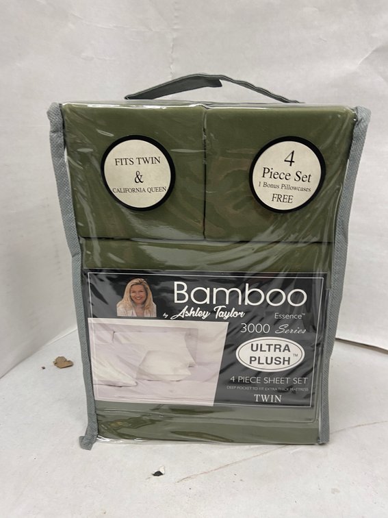 Ashley Taylor 4pc Bamboo Sheet Set-Twin