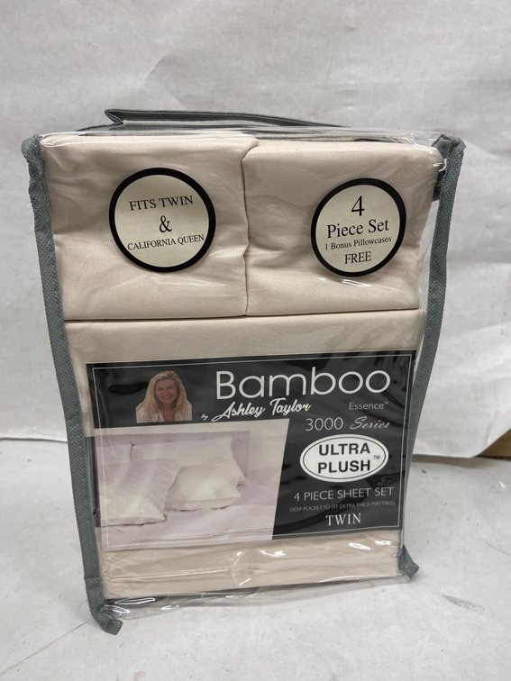 Ashley Taylor 4pc Bamboo Sheet Set-Twin