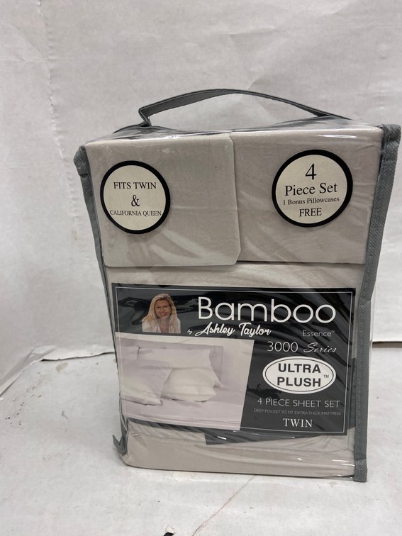Ashley Taylor 4pc Bamboo Sheet Set-Twin