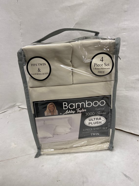 Ashley Taylor 4pc Bamboo Sheet Set-Twin