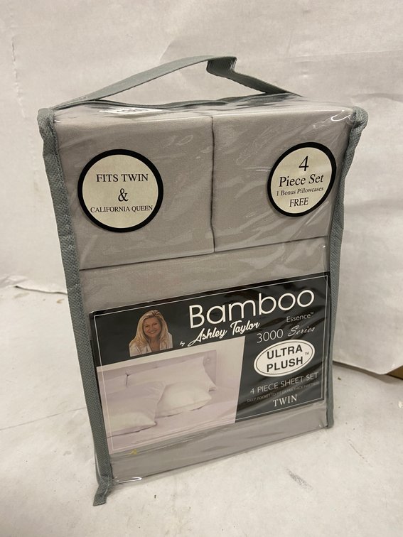 Ashley Taylor 4pc Bamboo Sheet Set-Twin