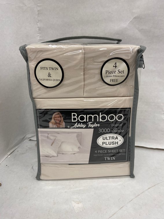Ashley Taylor 4pc Bamboo Sheet Set-Twin