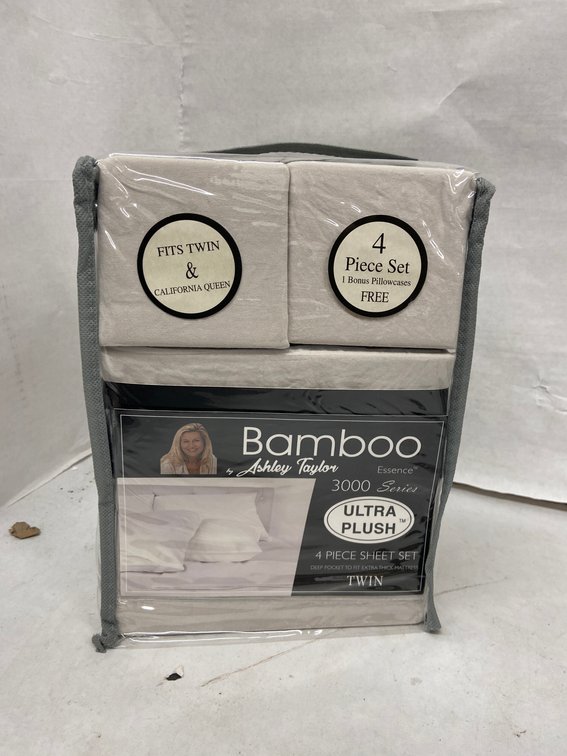 Ashley Taylor 4pc Bamboo Sheet Set-Twin