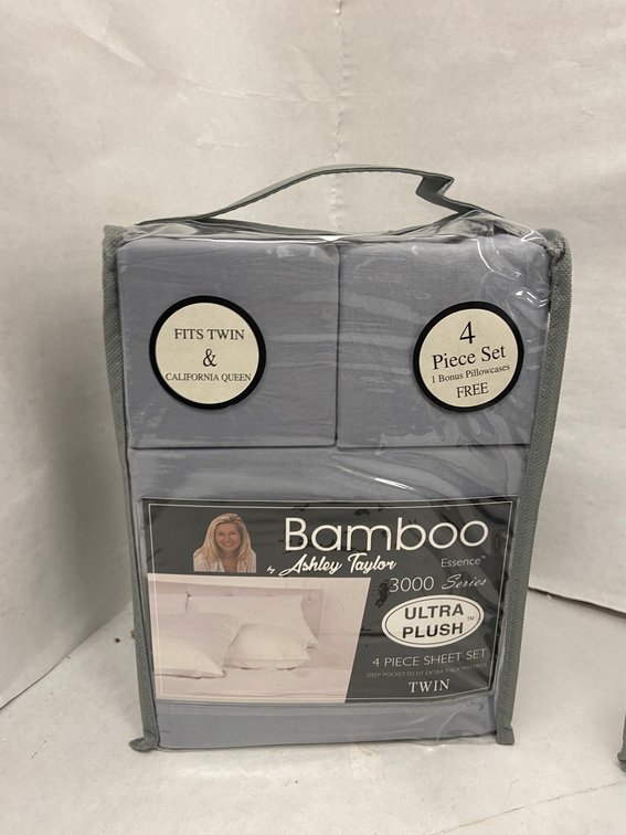 Ashley Taylor 4pc Bamboo Sheet Set-Twin