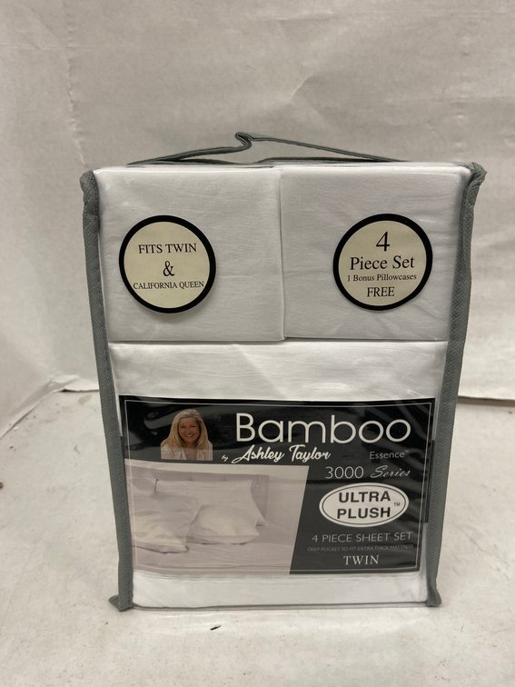 Ashley Taylor 4pc Bamboo Sheet Set-Twin