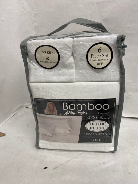 Ashley Taylor 6pc Bamboo Sheet Set-King