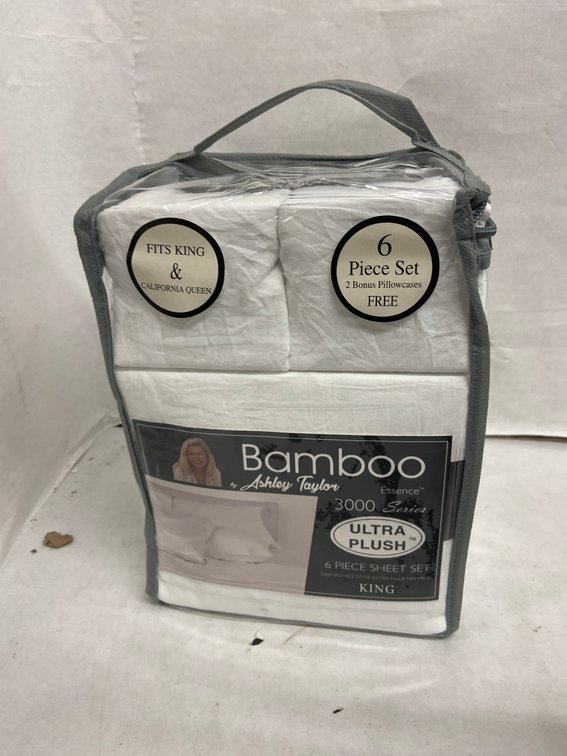 Ashley Taylor 6pc Bamboo Sheet Set-King