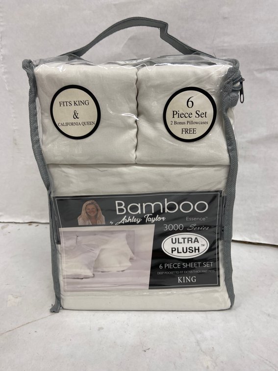 Ashley Taylor 6pc Bamboo Sheet Set-King