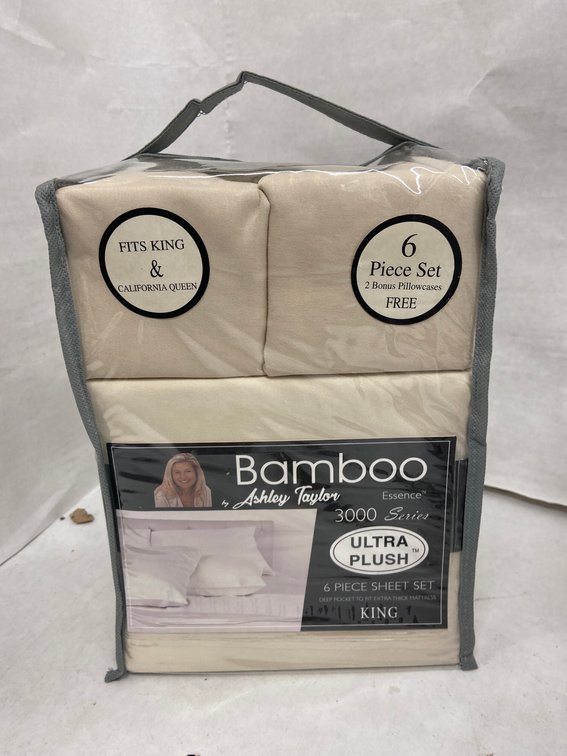Ashley Taylor 6pc Bamboo Sheet Set-King