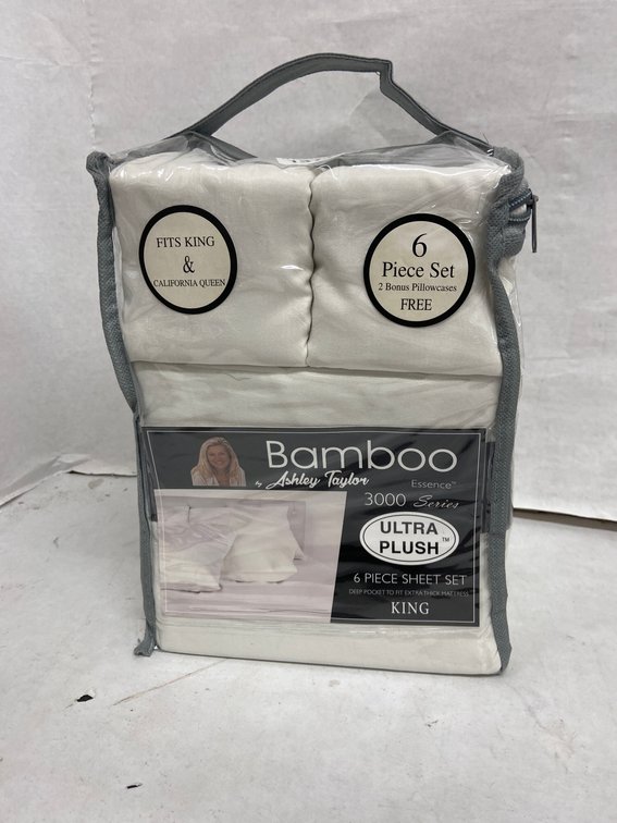 Ashley Taylor 6pc Bamboo Sheet Set-King