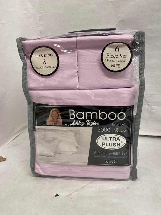 Ashley Taylor 6pc Bamboo Sheet Set-King