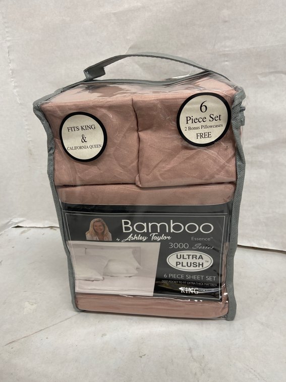Ashley Taylor 6pc Bamboo Sheet Set-King