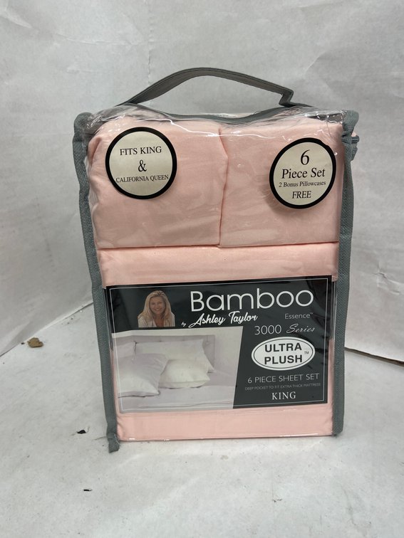 Ashley Taylor 6pc Bamboo Sheet Set-King