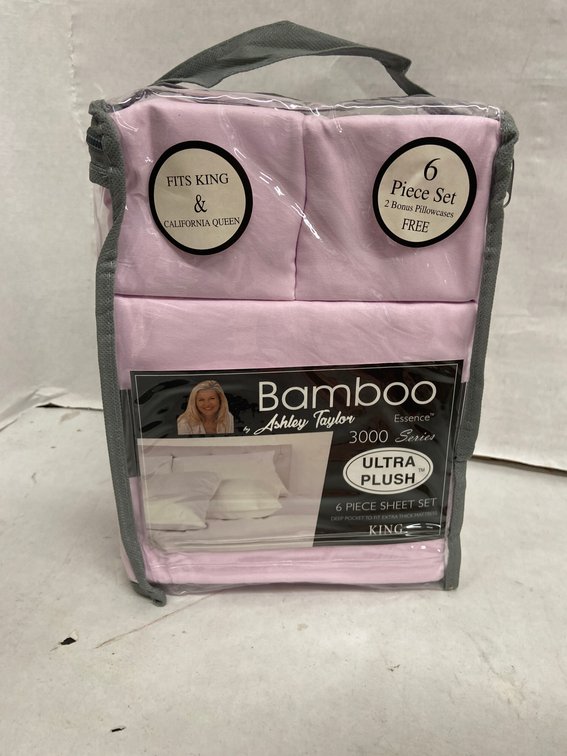 Ashley Taylor 6pc Bamboo Sheet Set-King