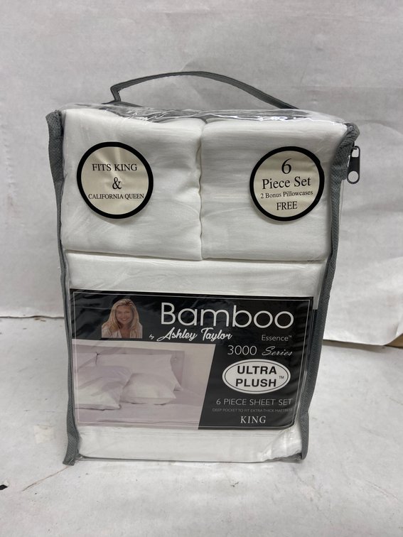 Ashley Taylor 6pc Bamboo Sheet Set-King