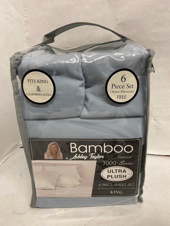 Ashley Taylor 6pc Bamboo Sheet Set-King