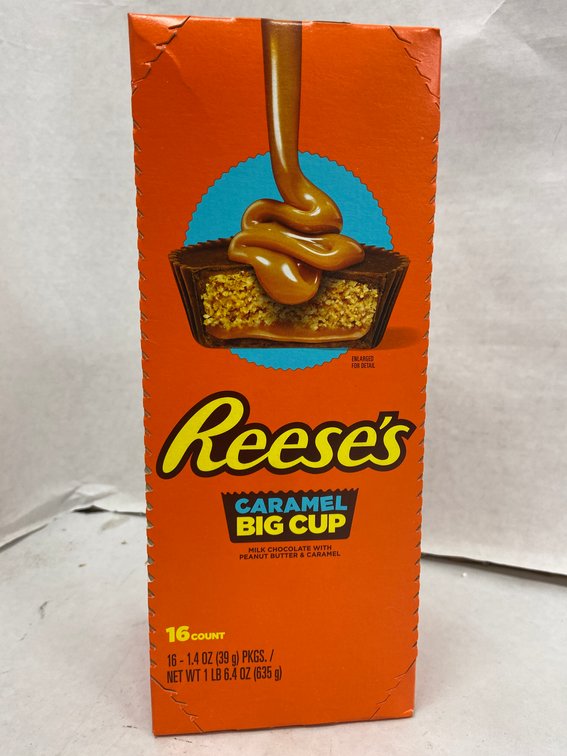 (18x Bid)Reese's 16pc 1.4oz Caramel Big Cup