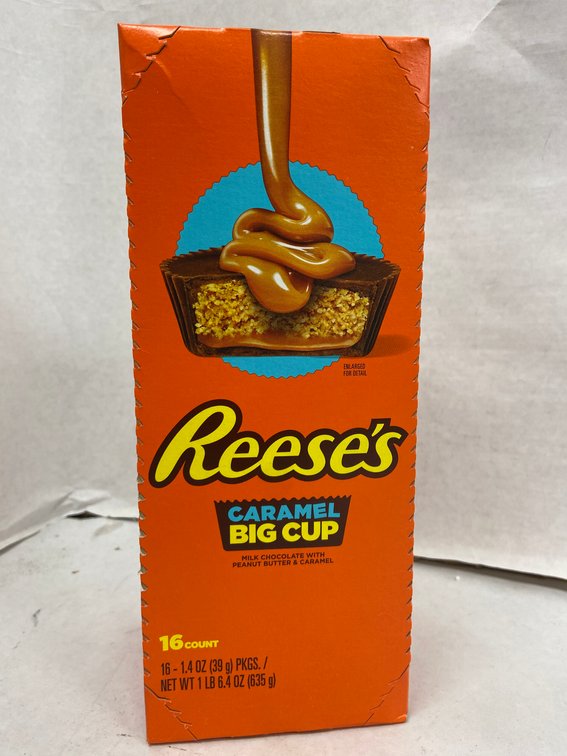(4x Bid)Reese's 16pc 1.4oz Caramel Big Cup