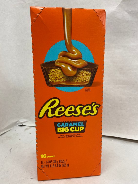 (4x Bid)Reese's 16pc 1.4oz Caramel Big Cup