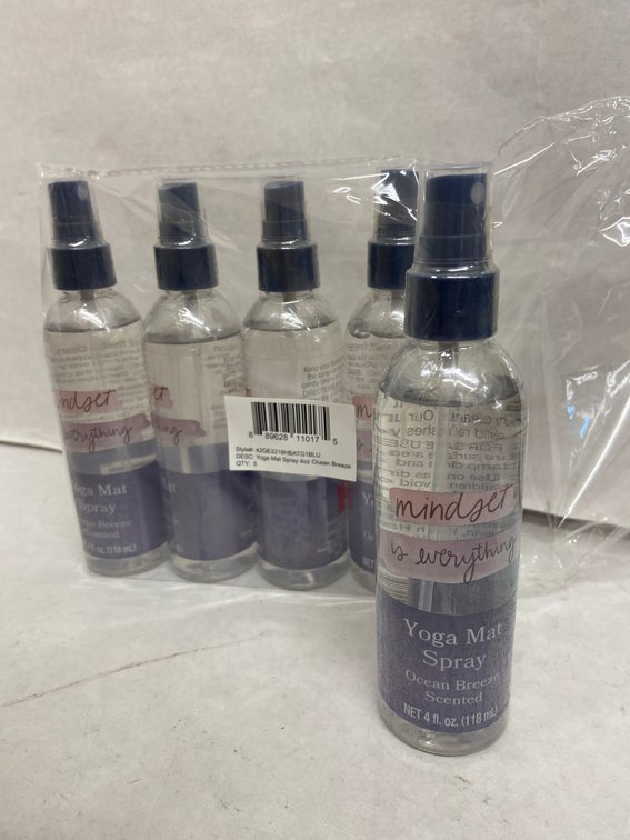 (6x Bid)Mindset Is Everything 6pk 4oz Yoga Mat Spray