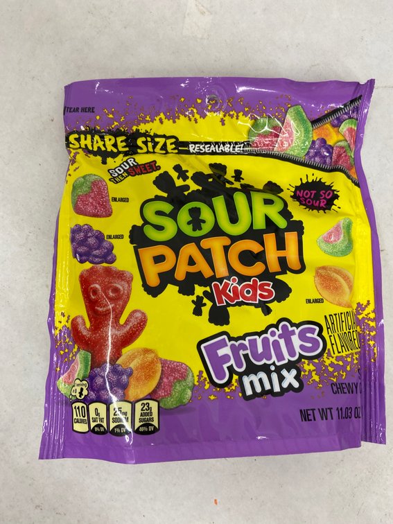 (12x Bid)Sour Patch Kids 11.03oz Fruit Mix Candy