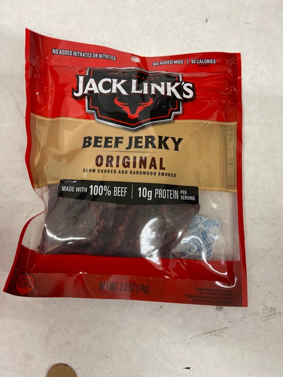 (12x Bid)Jack Links 2.6oz Original Beef Jerky