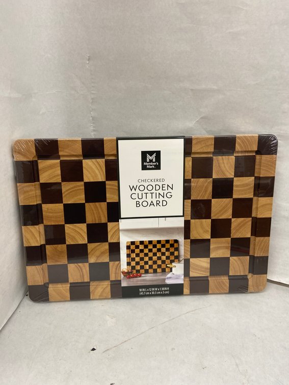 Members Mark Checkered Wooden Cutting Board