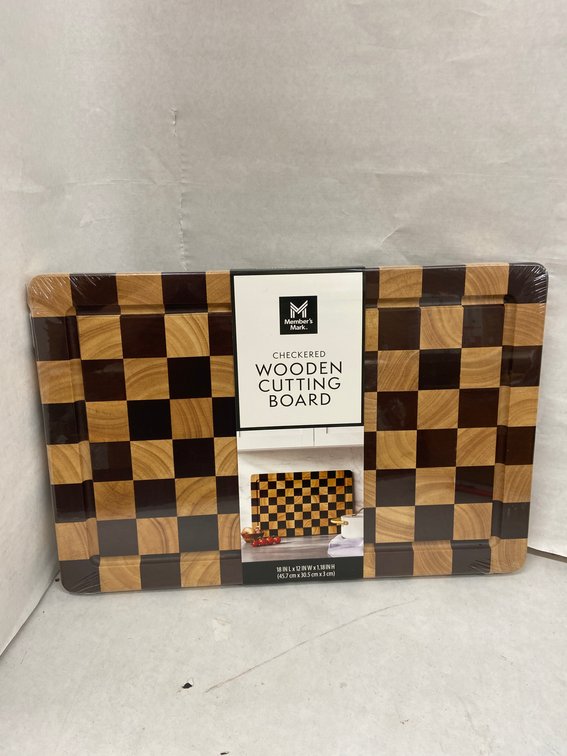 Members Mark Checkered Wooden Cutting Board