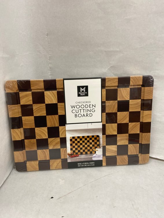 Members Mark Checkered Wooden Cutting Board