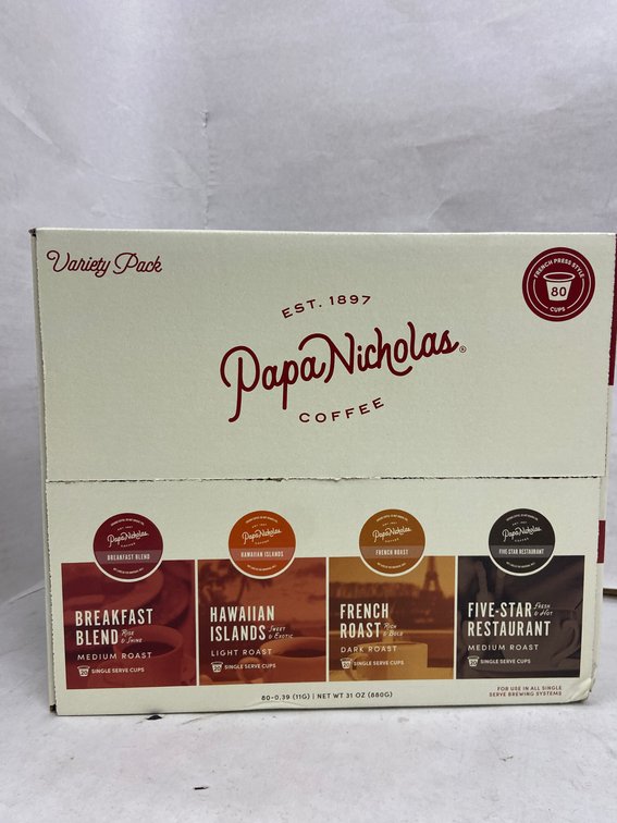 Papa Nicholas 80ct Single Serve Coffee Pod Variety Pack