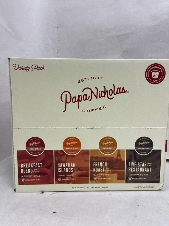 Papa Nicholas 80ct Single Serve Coffee Pod Variety Pack