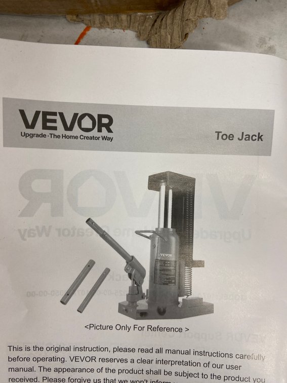 Vevor 5T Toe Jack