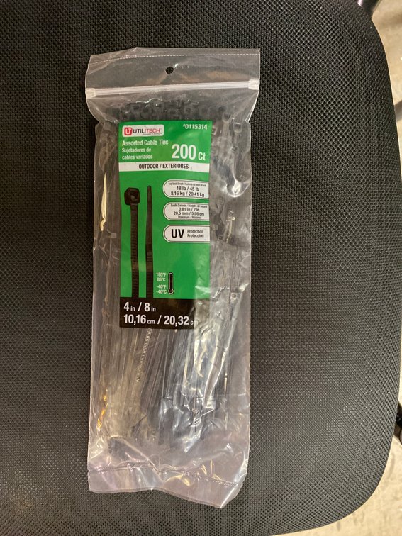 (7x) 200ct Assoerted Cable Ties