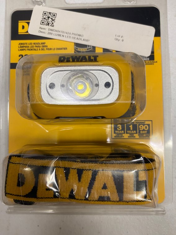 New DeWALT 200 Lumen LED Headlamp