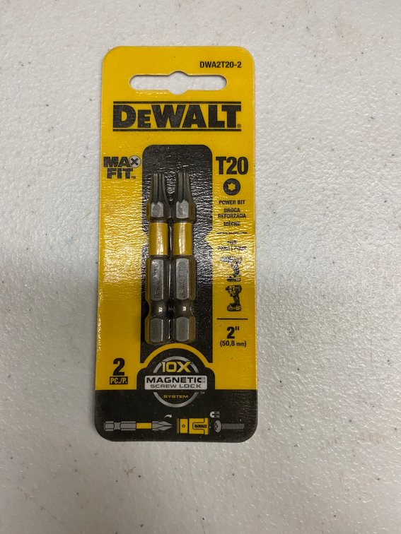 (4x) DeWALT Magnetic T20 Bits