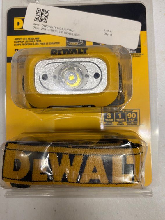 New DeWALT 200 Lumen LED Headlamp