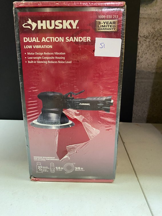 New Husky Dual Action Sander